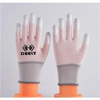 Găng tay phủ PU đầu ngón tay bằng sợi carbon U3
